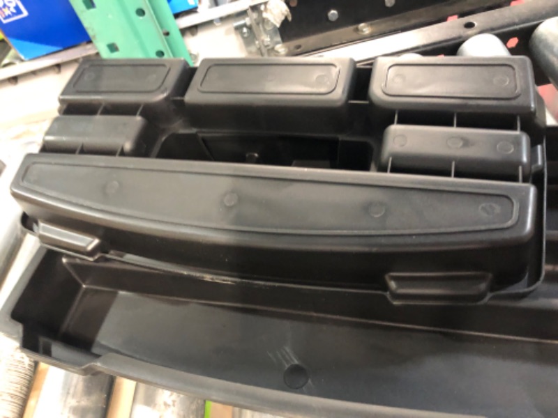 Photo 1 of MAXPOWER Tool Box Set with Removable Tool Trays, Portable Tool Box Organizers, 3 Pieces Plastic Storage Boxes, 13-inch 15-inch & 17-inch 3 Pcs