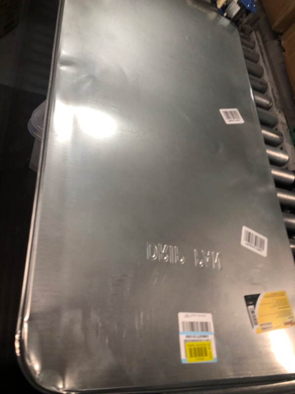 Photo 3 of LUMAX LX-1715 Silver 47" x 25" x 1/2" Galvanized Drip Pan Rust Resistant Keeps 