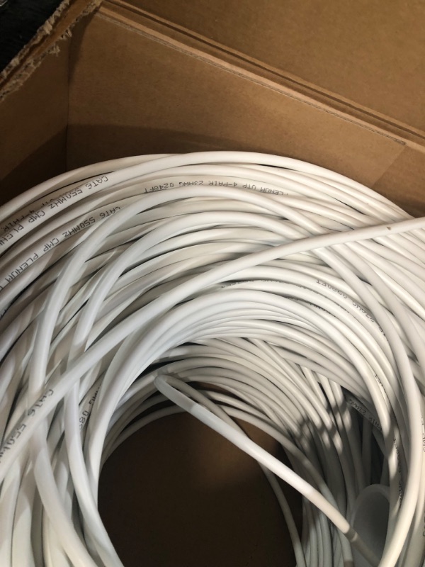 Photo 2 of CAT6 Plenum (CMP) Cable 1000FT | Network Analyzer Test Passed | 23AWG 4Pair, 