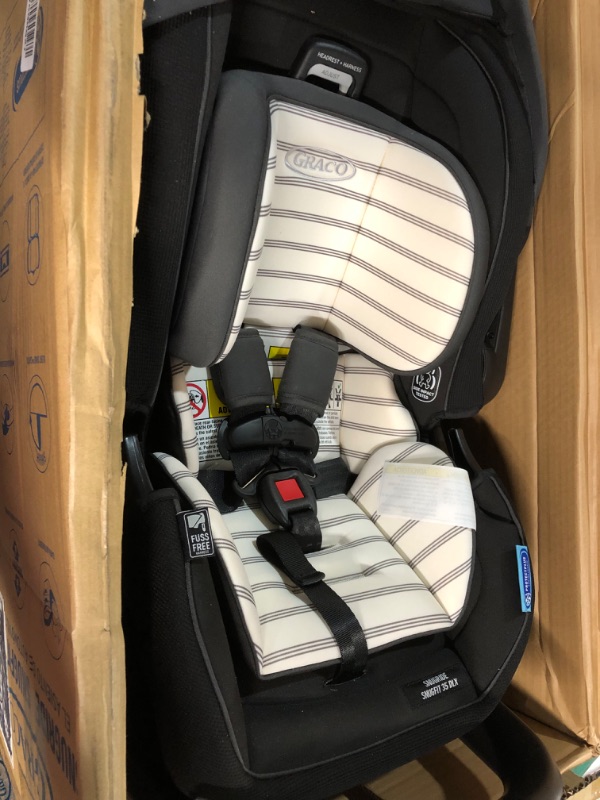 Photo 2 of *HAS A STAIN* Graco SnugRide SnugFit 35 DLX Infant Car Seat | Baby Car Seat with Anti Rebound Bar, Hamilton