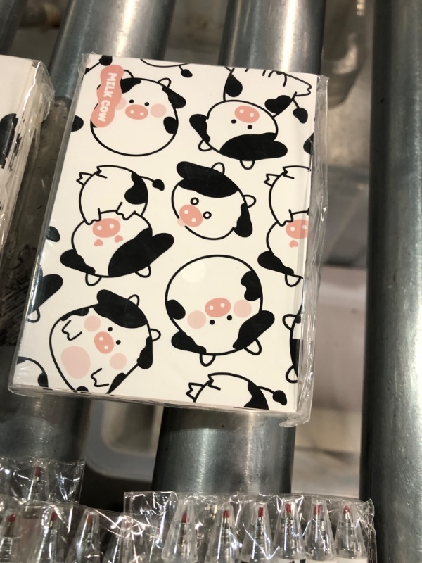 Photo 3 of 18 Pieces Cow Print Stuff, 12 Cow Pens and 300 Sheets Cow Notes with 5 Style