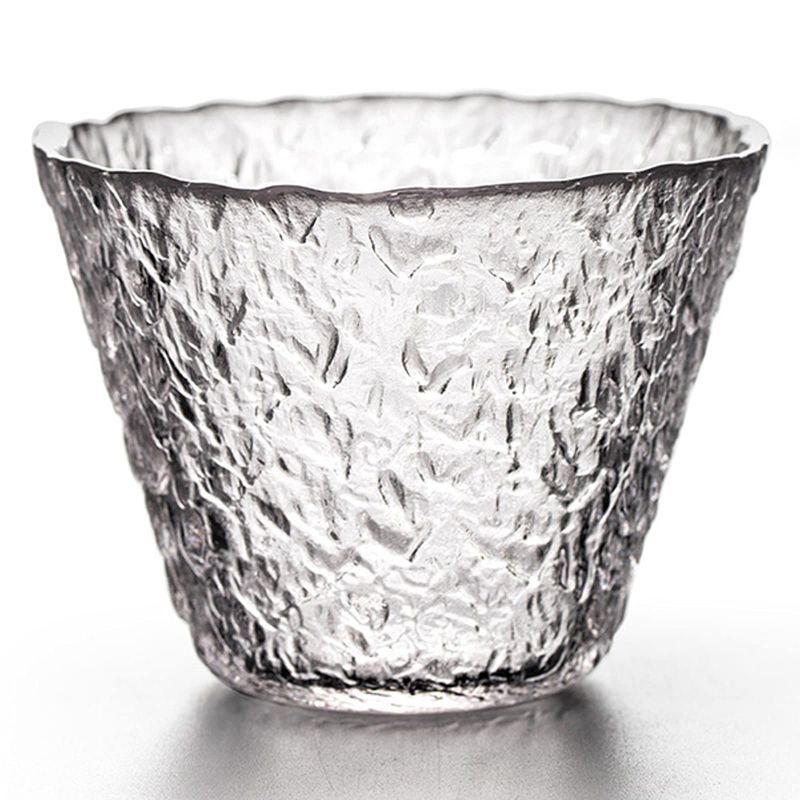 Photo 1 of 150ml hammer pattern glass whiskey glass heat-resistant water cup tea cup glass hand-blown,Clear