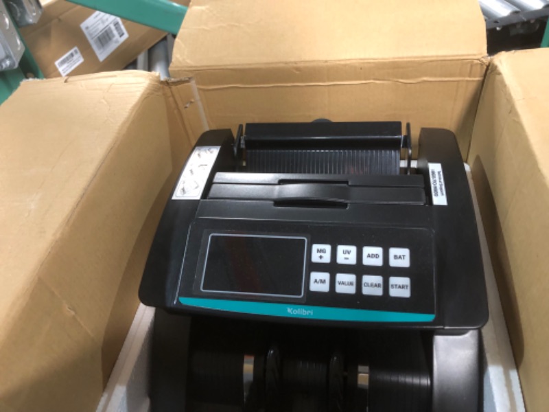 Photo 1 of Kolibri Money Counter Machine - 1,500 bills per min, advanced 