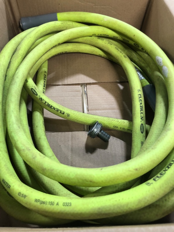 Photo 3 of **DIRTY** Flexzilla HFZG5100YW Garden Lead-in Hose 5/8 in. x 25 ft, Heavy Duty