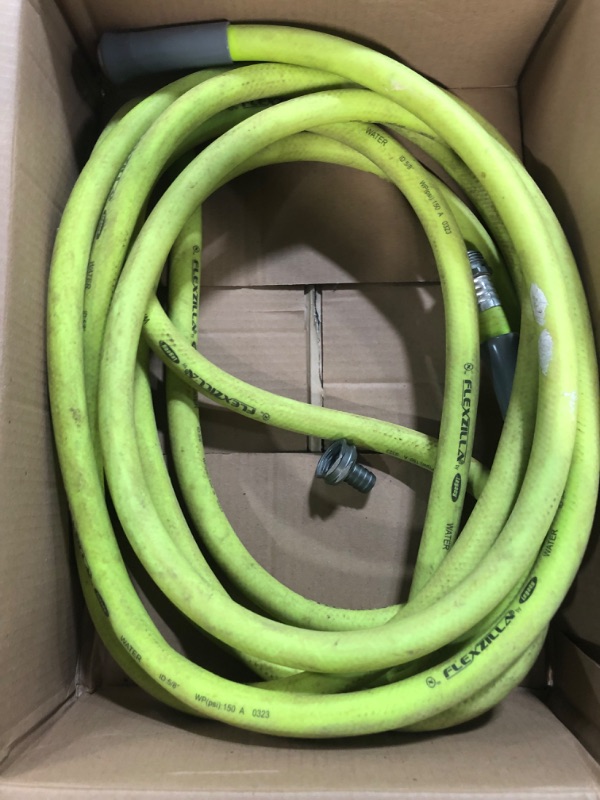 Photo 2 of **DIRTY** Flexzilla HFZG5100YW Garden Lead-in Hose 5/8 in. x 25 ft, Heavy Duty