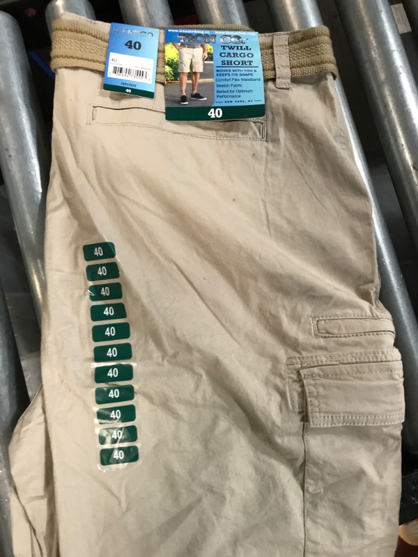 Photo 3 of IRON CO. TWILL CARGO SHORTS 2 PAIRS SIZE 40