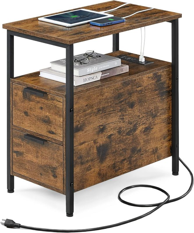 Photo 1 of VASAGLE Side Table with Charging Station