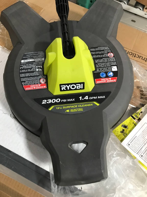 Photo 2 of RYOBI 12 in. 2300 PSI Electric Pressure Washer