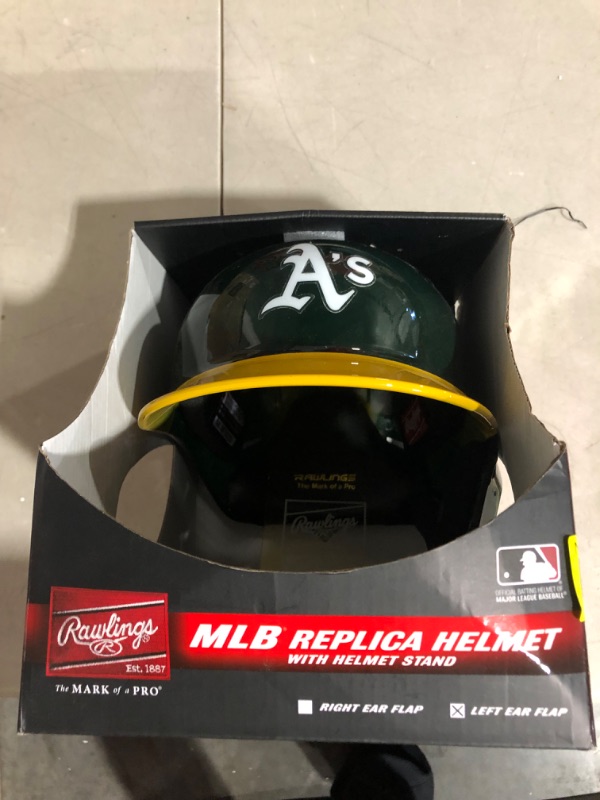 Photo 5 of Rawlings Official MLB Mach Pro Replica Baseball Batting Helmet Series Atlanta Braves