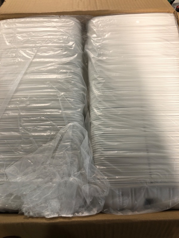 Photo 1 of TIYA Clamshell Food Containers (Bulk 150 Pack, White Compartment