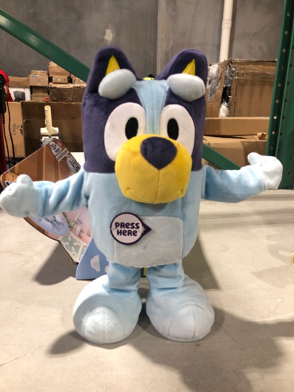 Photo 3 of Bluey Dance and Play 14" Animated Plush | Over 55 Phrases and Songs, Multicolor