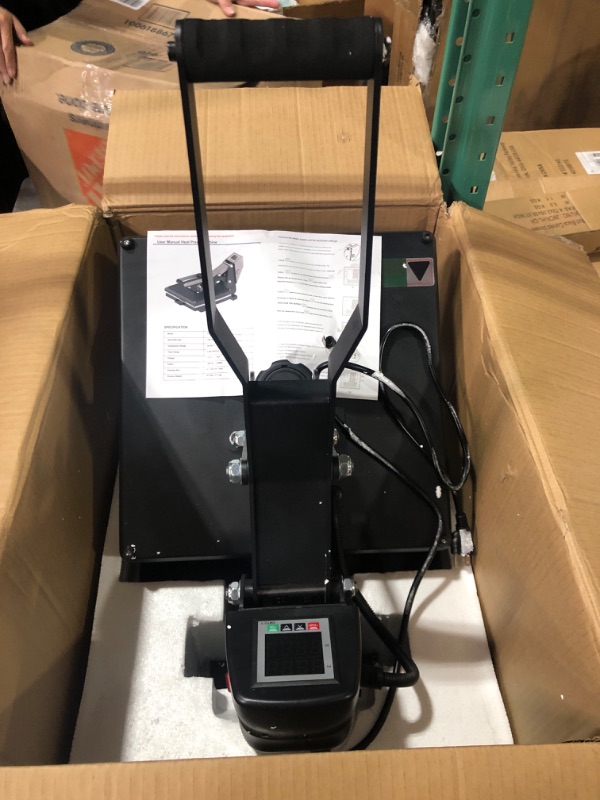 Photo 3 of [FOR PARTS, READ NOTES]
VEVOR Heat Press, 15x15 Power Heat Press Machine, Fast Heating, High Pressure Heat Press Machine for T-Shirt