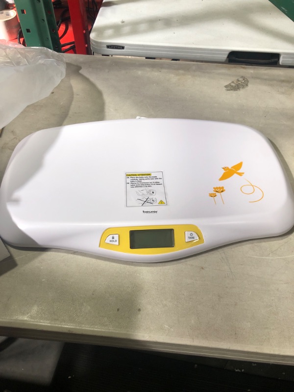 Photo 2 of Beurer BY80 Digital Baby Scale, Infant Scale for Weighing in Pounds, Ounces, or Kilograms up to 44 lbs, Newborn Scale with Hold Function, Pet Scale for Cats and Dogs