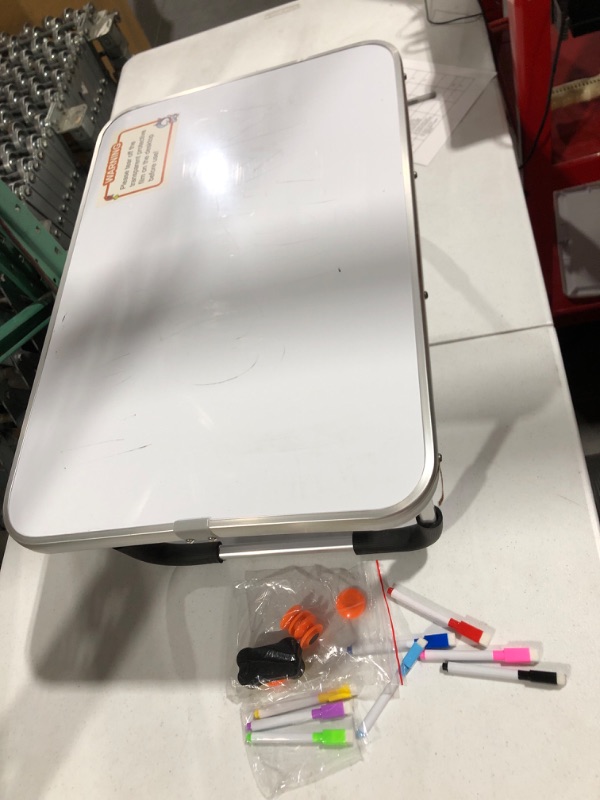 Photo 2 of **USED PRIOR, HAS MINOR SCRATCHES**  Laziiey Lap Desk Kids Dry Erase Board for Kids Art Table Foldable Play Table  (24" x 16")