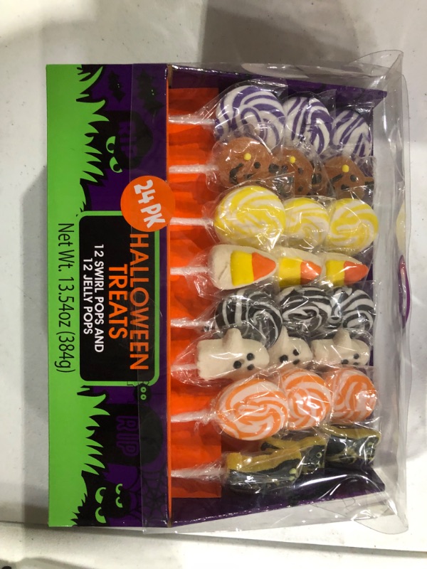 Photo 2 of 
24PK Halloween Jelly & Swirl Pops, 13.54 oz.