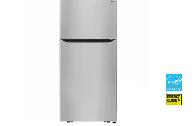 Photo 1 of LG 20.2-cu ft Top-Freezer Refrigerator (Stainless Steel) ENERGY STAR