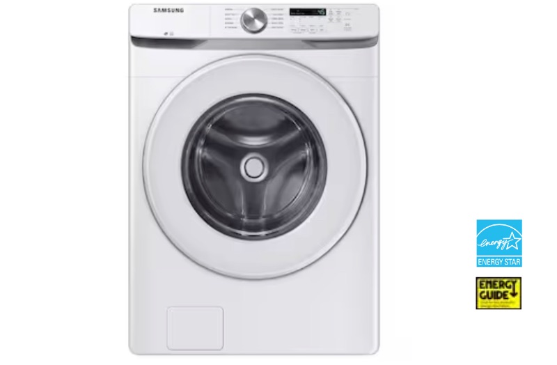 Photo 1 of Samsung 4.5-cu ft High Efficiency Stackable Front-Load Washer (White) ENERGY STAR