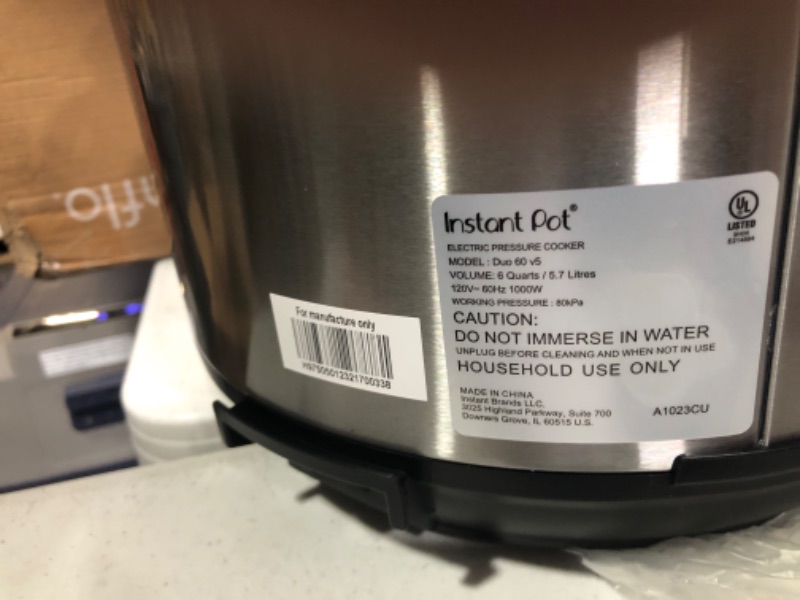 Photo 6 of damaged Instant Pot Duo 7-in-1 Electric Pressure Cooker, 6qt