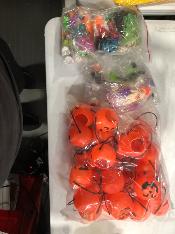 Photo 2 of 216 Pcs Halloween Party Favors Pumpkins Buckets, Spider, Witch Finger Classroom Rewards