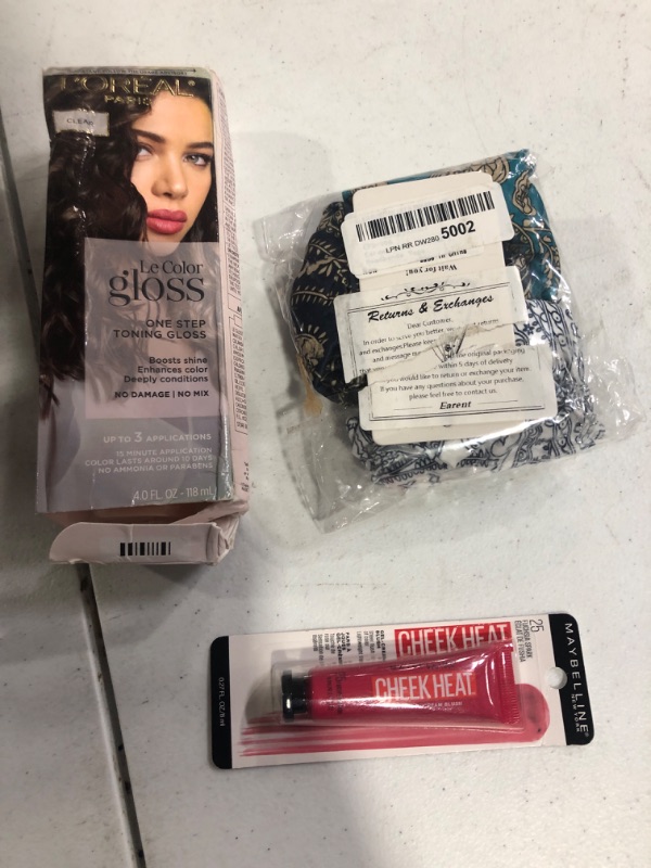 Photo 2 of *BUNDLE NON RERFUNDABLE* Boho Elastic Hairbands 6 Pack and Maybelline cheek and Loreal clear color