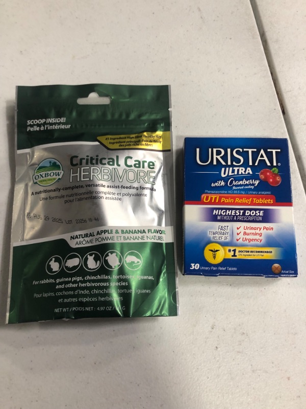 Photo 4 of *BUNDLE NON REFUNDABLE* Uristat Ultra UTI Pain Relief Tablets, 30 tablets and 1/ 4.97oz. bag Critical care herbivore