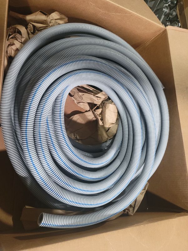 Photo 3 of **SEE NOTES/DAMAGED**
Sealproof 3/4" ENT PVC Electrical Nonmetallic Tubing, 100FT Smurf Tube Flexible Conduit 0.75 Inch