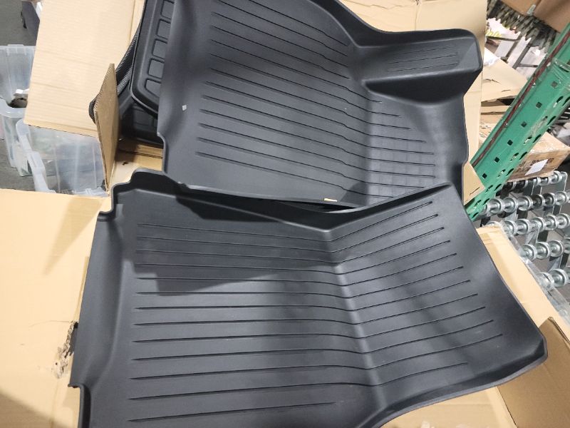 Photo 3 of **SEE NOTES/DAMAGED**
SUPER LINER All Weather Floor Mats for Tesla Model Y 5-Seat 2021 2022 2023 Custom Fit TPE Car Floor Mats Cargo Liner Rear Cargo Tray Trunk Interior Accessories (Does NOT fit 7-Seat)