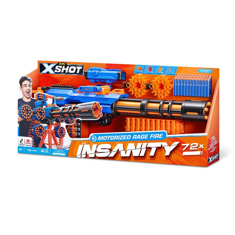 Photo 1 of **PARTS ONLY** X-Shot Insanity Motorized Rage Fire (72 Darts) by ZURU