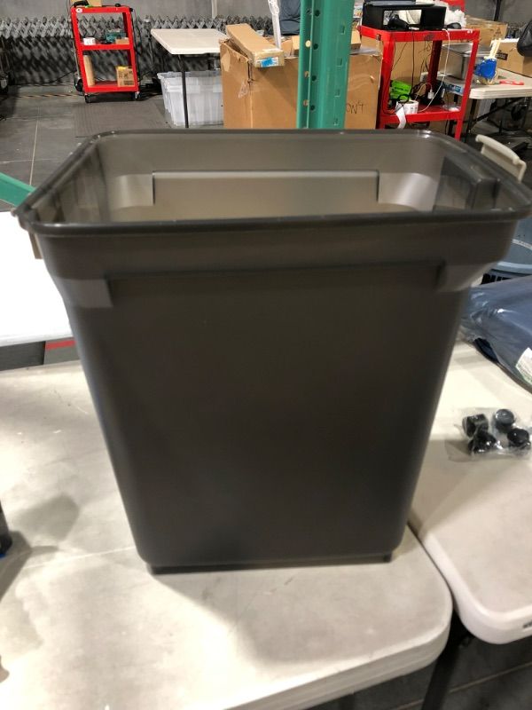 Photo 1 of ** NO LID**NO WHEELS
IRIS USA 12.5 Lbs - 55 Lbs WeatherPro Airtight Pet Food Storage Container,