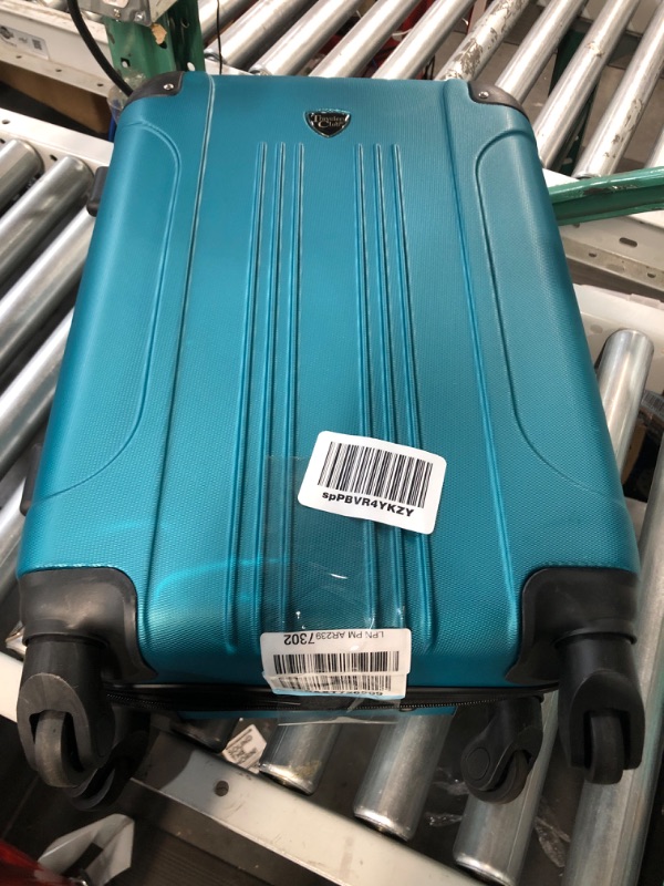 Photo 2 of 
Travelers Club Chicago Hardside Expandable Spinner Luggages, Teal, 20" Carry-On