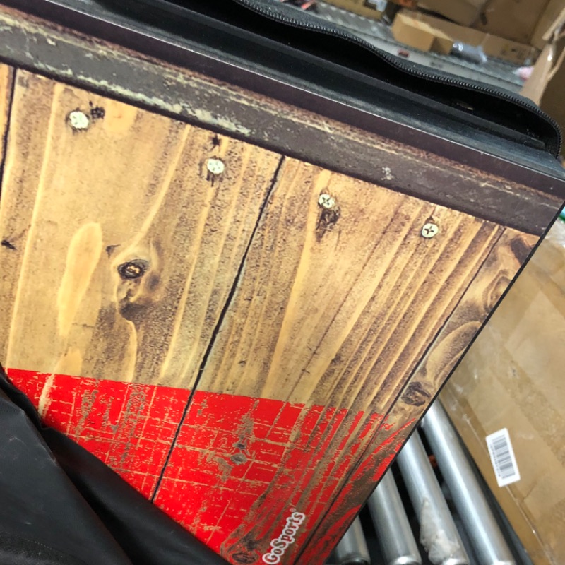 Photo 1 of **DAMAGE TO BOARDS**
GoSports Classic Cornhole Set – 4’x2’ Rustic