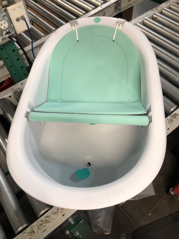 Photo 3 of 4-in-1 Grow-with-Me Bath Tub by Frida Baby Transforms Infant Bathtub to Toddler Bath Seat with Backrest for Assisted Sitting in Tub