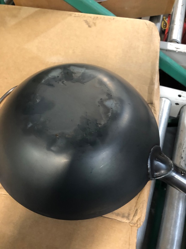 Photo 1 of ***nonrefundable****YOSUKATA Carbon Steel Wok Pan – 11,8 “ Woks and Stir Fry Pans - Chinese Wok with Flat Bottom Pow Wok - Traditional Chinese Japanese Woks - Black Wok For Electric Stove, Induction, Gas Stovetops 11.8" Black