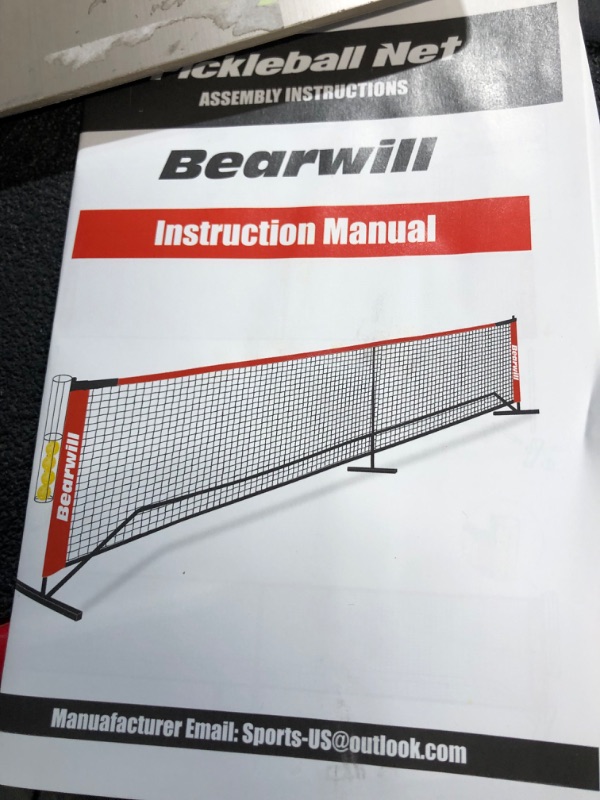 Photo 2 of 







6 VIDEOS
Bearwill Pickleball Net, 22 FT Regulation Size Portable Pickleball Net, Pickle Ball Net with Exclusive Ball Holder, Court Marker, 4 Pickleballs &amp; Carry Bag, Pickle Ball Net for Outdoor Indoor Driveway
Roll over image to zoom in
Bearwi