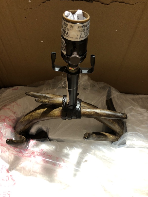 Photo 4 of * broken base * sold for parts *
Collective Design 720354122585 Table Lamp, Dark Brown