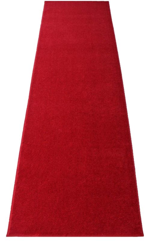 Photo 1 of ***USED - DIRTY - NO PACKAGING***
BannerBuzz Red Carpet, 1500 GSM Tufted Loop Pile of Polypropylene Yarn, Ideal for Indoor/Outdoor Events (3' W X 10' H, Red)