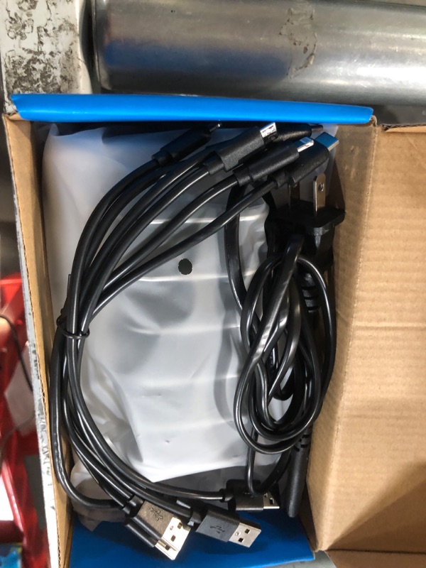 Photo 1 of Charging Station for Multiple Devices - 6 Port Fast Charging Station for iPhone iPad Android and Tablet - Multi Charging Station - Phone Charging Station with 6 Mixed Cables Included(UL Certified) silver