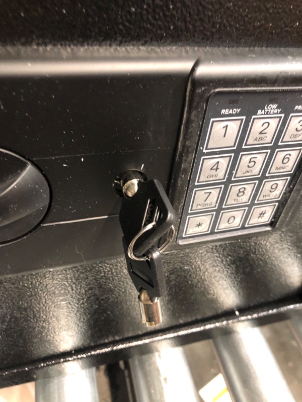 Photo 1 of Voncabay Money Safe Box for Home with Sensor Light & Fireproof Money Bag, Security Safe Box for Money Safe with Keys & Pass Code, 1.5 Cubic Feet Lock Box Fireproof Safe with Digital Keypad 1.5 Cubic Feet Black