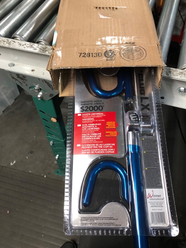 Photo 2 of The Club 1102 LX Series Steering Wheel Lock, Blue