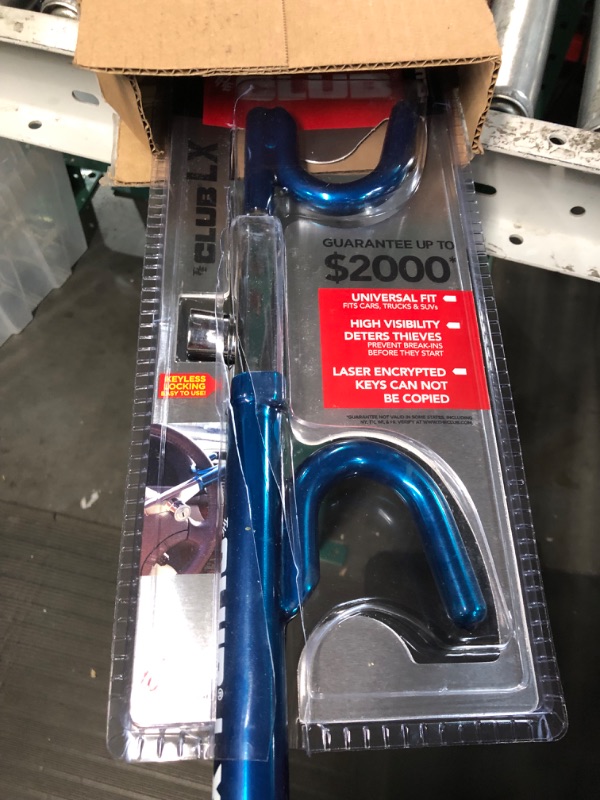 Photo 3 of The Club 1102 LX Series Steering Wheel Lock, Blue