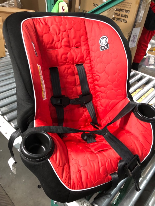 Photo 5 of Disney Baby Onlook 2-in-1 Convertible Car Seat, Rear-Facing 5-40 pounds and Forward-Facing 22-40 pounds and up to 43 inches, Mouseketeer Mickey