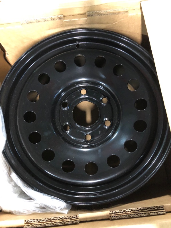 Photo 4 of Multiple Manufactures STL08072U45 Black Wheel with Painted and Meets All Federal Motor Safety Standards (17 x 7.5 inches /6 x 139 mm, 0 mm Offset)