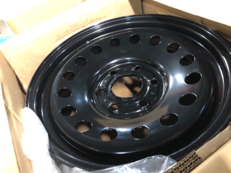 Photo 2 of Multiple Manufactures STL08072U45 Black Wheel with Painted and Meets All Federal Motor Safety Standards (17 x 7.5 inches /6 x 139 mm, 0 mm Offset)