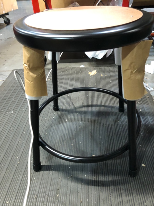 Photo 1 of (2 Pack) OEF Furnishings Grey Shop Stool, 18”, No Assembly Required Grey 18" Grey Shop 