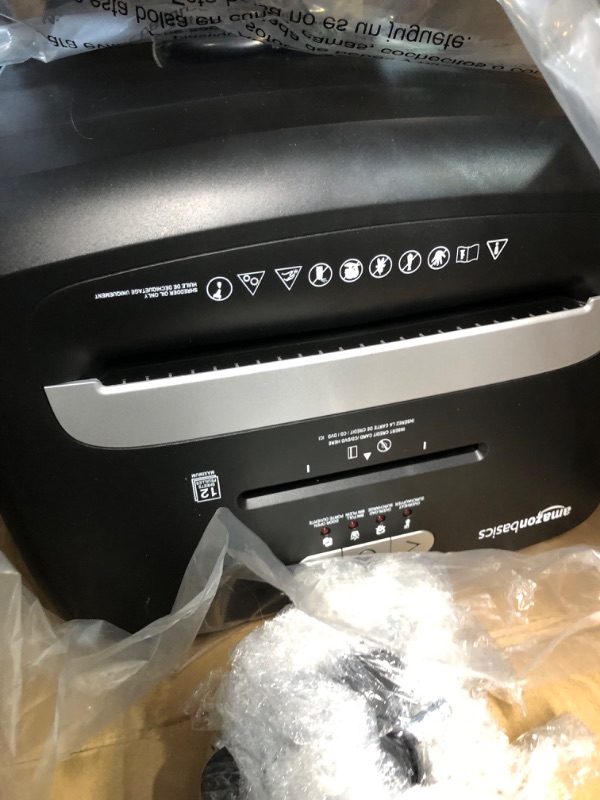 Photo 3 of Amazon Basics 12 Sheet Micro-Cut Paper,Credit Card and CD Shredder for Office/Home