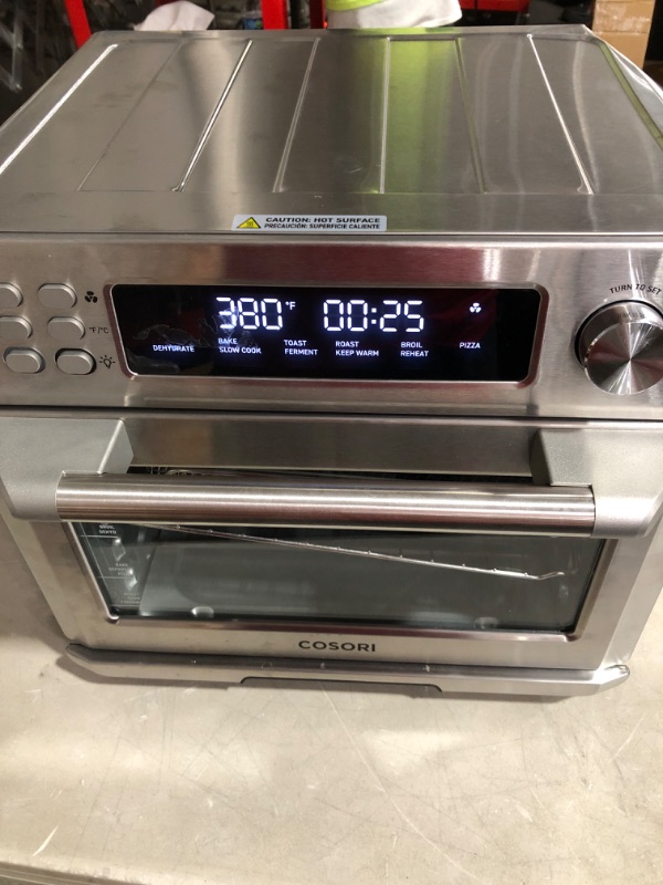 Photo 1 of * used item * damaged * powers on * 
Cosori CS130-AO Air Fryer Toaster Combo 30L 12 Functions Large Countertop, 100 Recipes