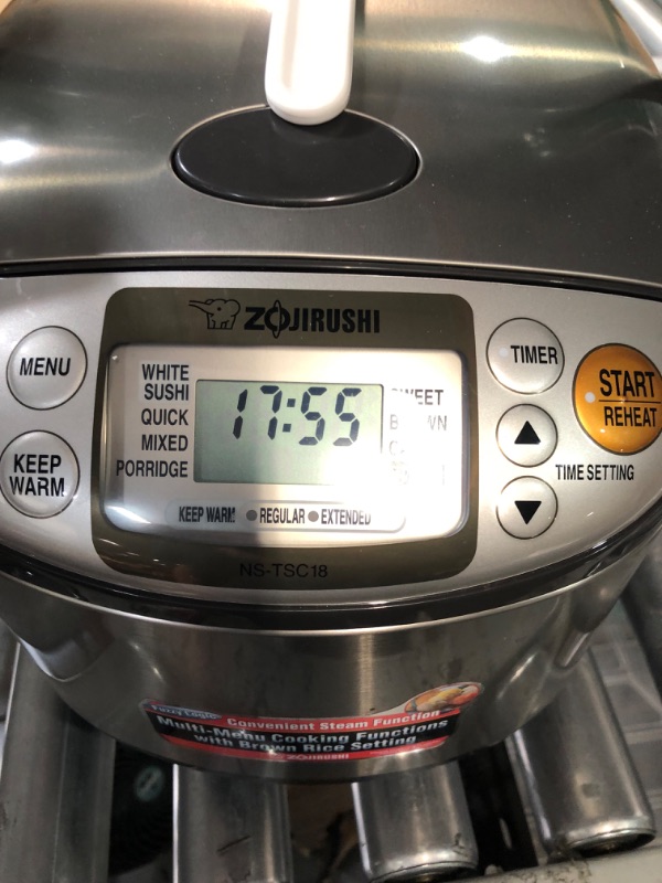 Photo 3 of ***SEE NOTES***Zojirushi Micom Rice Cooker & Warmer, NS-TSC18-10 cups / 1.8 liters