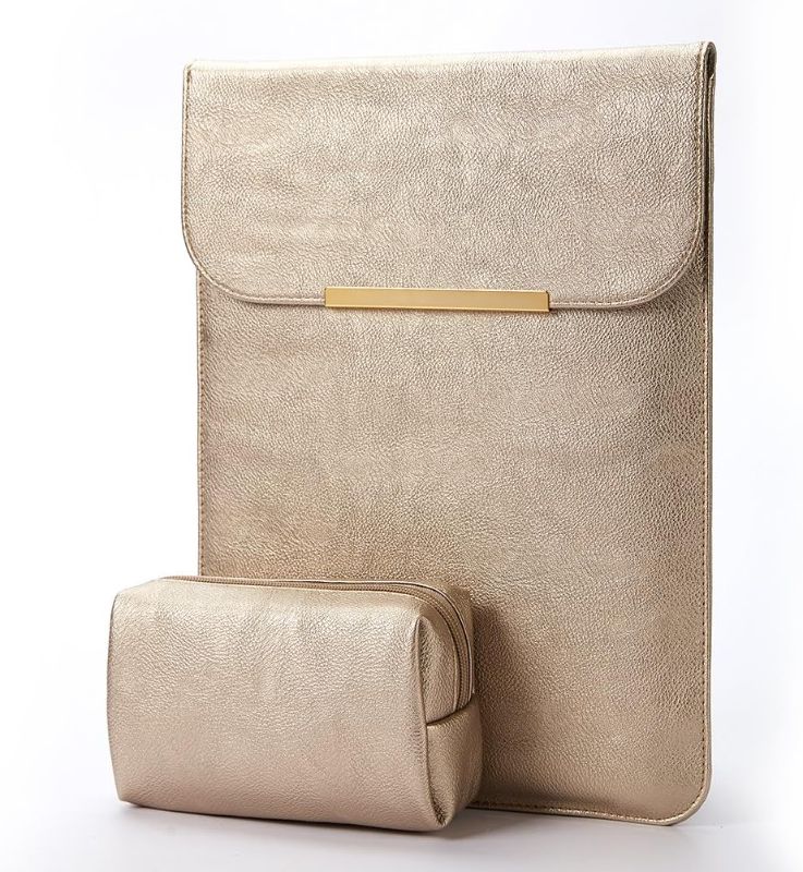 Photo 1 of KALIDI 13.3-14 inch Laptop Sleeve Case Faux Suede Leather for 13.3 13.5 13.6 14 inches MacBook Air