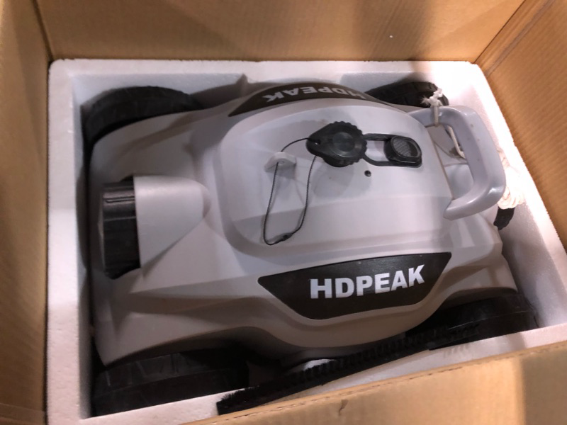 Photo 2 of * not functional * sold for parts/repair *
Cordless Robotic Pool Cleaner, HDPEAK Pool Vacuum Lasts 110 Mins, Auto-Parking, Rechargeable