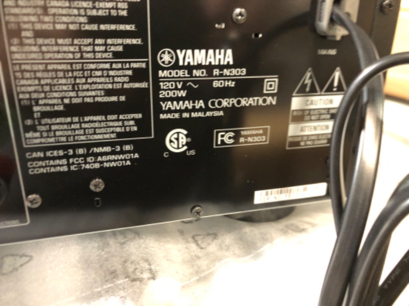 Photo 5 of YAMAHA R-N303BL Stereo Receiver with Wi-Fi, Bluetooth & Phono